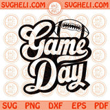 Game Day Svg Retro Game Day Football Svg Football Mom Svg Png Dxf Eps Files