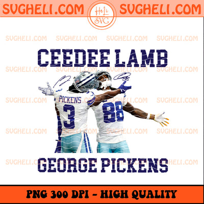 George Pickens 3 and Ceedee Lamb 88 Dallas Cowboys Png