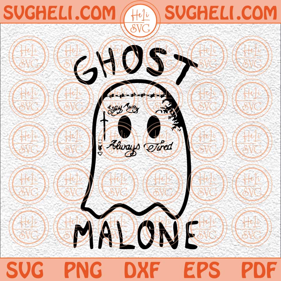 Ghost Malone Svg Trendy Halloween Svg 2023 Post Malone Svg Png