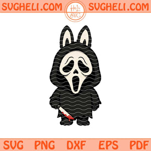 Ghostface Labubu Svg Cute Labubu Ghostface Horror Svg Png Dxf Eps Files