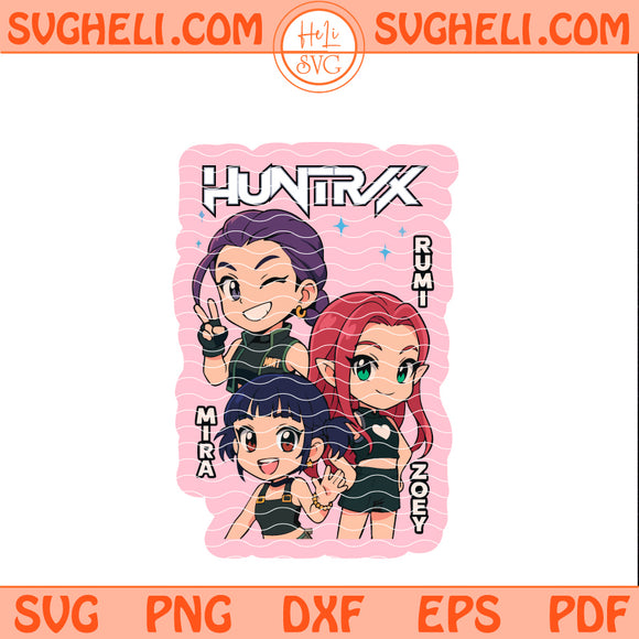 Girl Band K Pop Demon Hunter Svg Funny Rumi Mira Zoey Svg