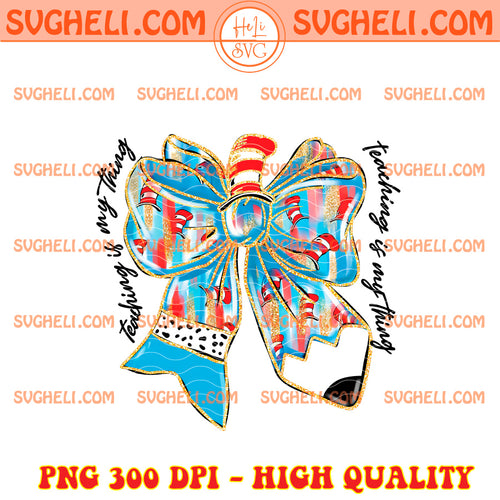 Glitter Coquette Bow Dr Suess Teaching Is My Thing Png