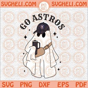 Go Astros Svg Cute Ghost Texas Svg Astro Baseball Halloween Svg Png Dxf Eps