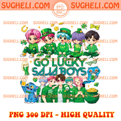 Go Lucky Saja Boys Kpop Demon Hunter St Patricks Day Png