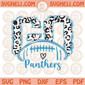 KC Football Shirt leopard print SVG PNG DXF file