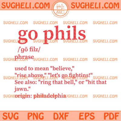 Go Phils Svg Go Phillies Baseball Svg Phillies Svg
