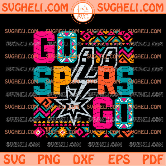 Go Spurs Go Fiesta Colors Svg Spurs Basketball Svg