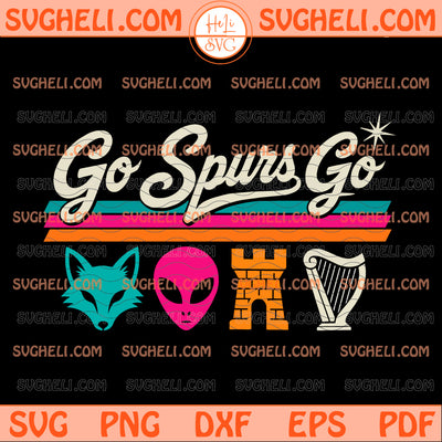 Go Spurs Go Fox Alien Castle Harper Svg Spurs Basketball Svg