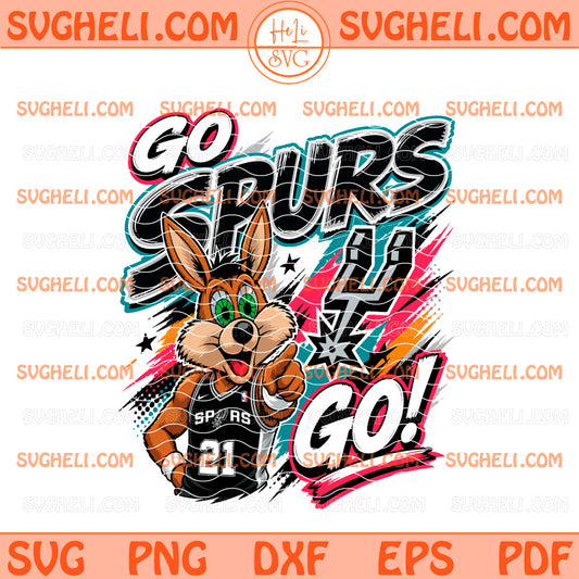 Go Spurs Go Puro Crazy Hispanic San Antonio Spurs Mascot Svg