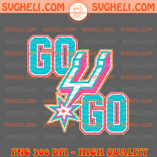 Go Spurs Go Retro Png San Antonio Spurs NBA Playoffs Png