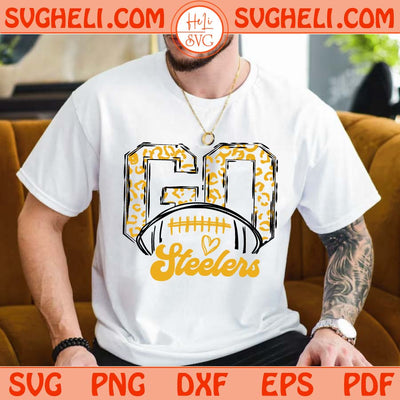 Go Steelers Svg Go Leopard Steelers Football Svg Go Football Steelers Svg Png Dxf Eps Files