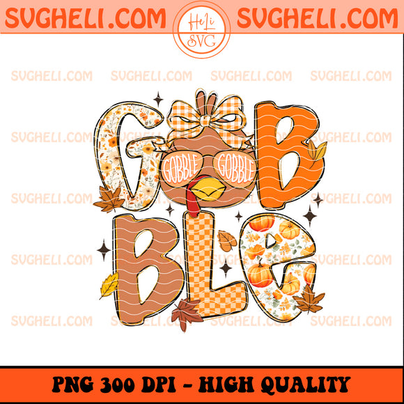 Gobble Turkey Camo Cap Girl Png Thanksgiving Kids Png