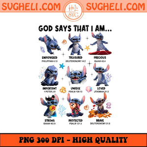 God Says That I Am Stitch Movie 2025 Live Action Png Sublimation Files