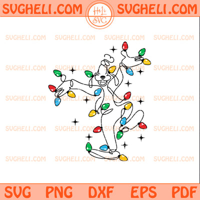 Goofy Christmas Lights Svg Goofy Christmas Svg