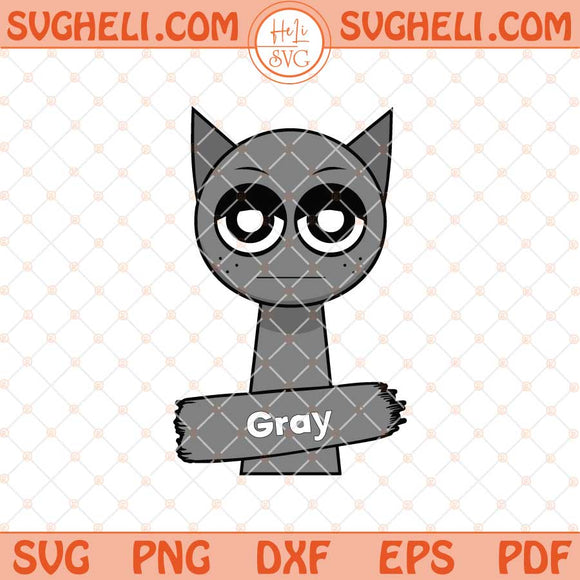 Gray Incredibox Sprunki Svg Gray Sprunki Svg Gray Svg Png Dxf Eps Files