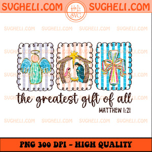Greatest Gift of All Png Christian Scene Glitter Png