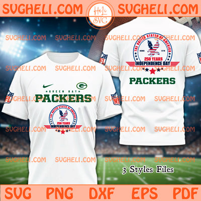 Green Bay Packers USA 250th Anniversary Svg Packers NFL Svg