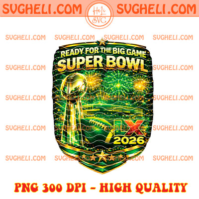 Green Super Bowl LX 2026 Png Super Bowl Game Day Png