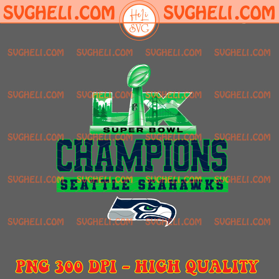 Green Super Bowl LX Champions Seattle Seahawks Png