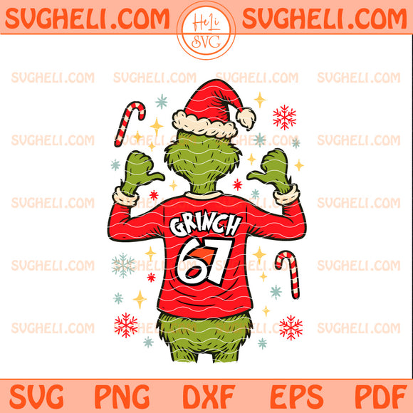 Grinch Hand Six Seven Svg Grinch 67 Meme Christmas Svg