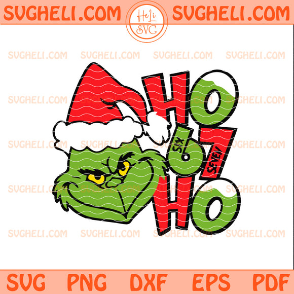 Grinch Ho Ho Six Seven Svg Six Seven Grinch Svg
