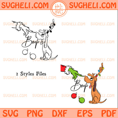 Grinch Poop Dog Svg Christmas Dog Max Boop Svg
