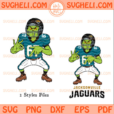 Grinch Six Seven Jacksonville Jaguars Football Christmas Svg