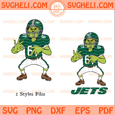 Grinch Six Seven New York Jets Football Christmas Svg