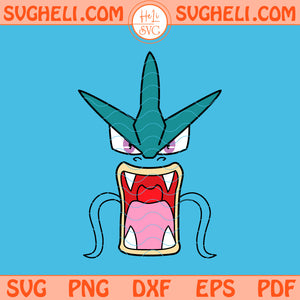 Gyarados Face Svg Gyarados Pokemon Svg Pokemon Face Svg Png Dxf Eps Files