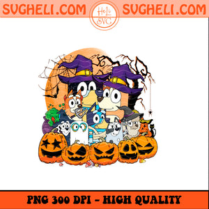 Halloween Bluey Family Png Bluey Halloween Png
