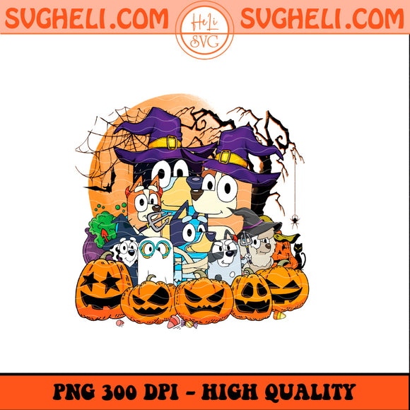 Halloween Bluey Family Png Bluey Halloween Png