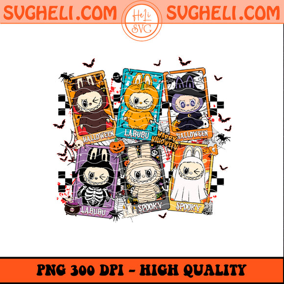 Halloween Card Labubu Png Halloween Labubu Vibes Png