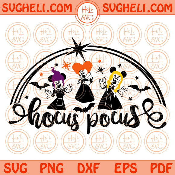 Halloween Disney Hocus Pocus Svg Minnie Sanderson Sisters Svg Png Dxf Eps Files