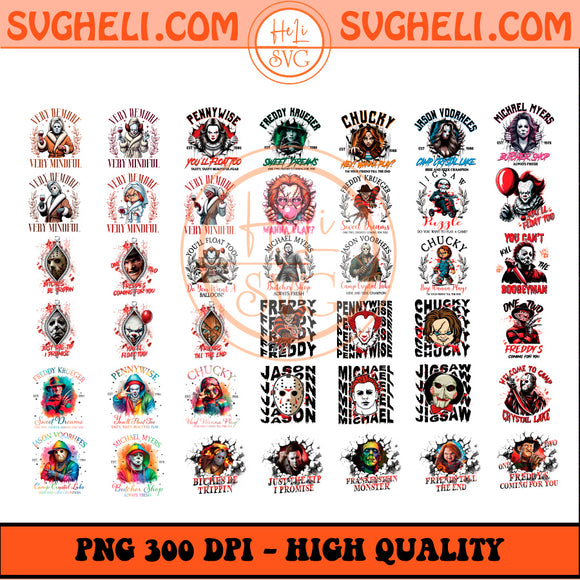 Halloween Horror Character Png Bundle Horror Halloween Png