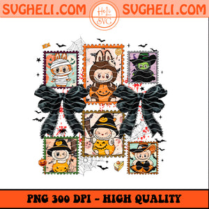 Halloween Horror Stamps Labubu Png Labubu Halloween Png