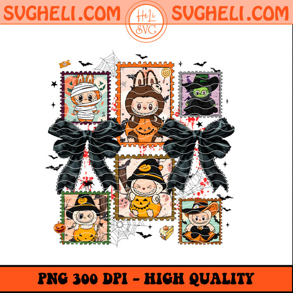 Halloween Horror Stamps Labubu Png Labubu Halloween Png
