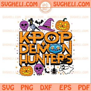 Halloween Kpop Demon Hunters Huntrix Svg Huntrix Logo Svg