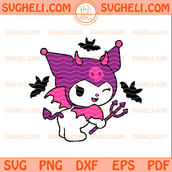 Halloween Kuromi Svg Sanrio Devil Svg Funny Kuromi Svg