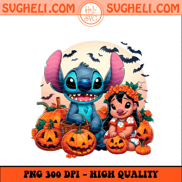 Halloween Stitch and Lilo Png Stitch Halloween 2025 Png
