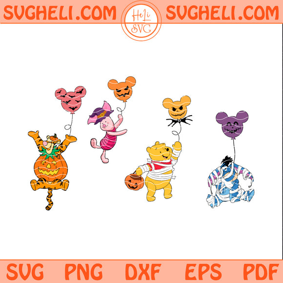 Halloween Winnie the Pooh Svg Disney Cartoon Halloween Svg