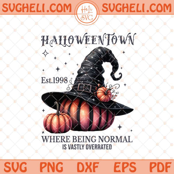 HalloweenTown Est 1998 Svg Halloweentown Svg Pumpkin Svg Png Dxf Eps Files