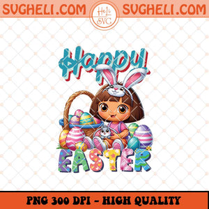Happy Easter Foto Da Dora Aventureira Png Dora Easter Bunny Png Sublimation Files