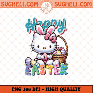 Happy Easter Hello Kitty Png Hello Kitty Easter Bunny Png Sublimation Files