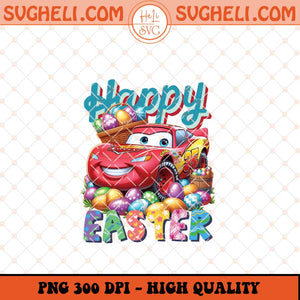 Happy Easter Lightning McQueen Png Cars Easter Png Sublimation Files