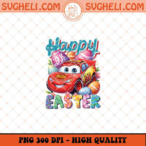 Happy Easter Lightning Mcqueen Png Car Easter Bunny Png Sublimation Files