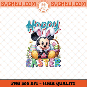 Happy Easter Mickey Mouse Png Mickey Easter Bunny Png Sublimation Files