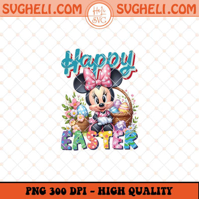 Happy Easter Minnie Png Minnie Easter Bunny Png Sublimation Files