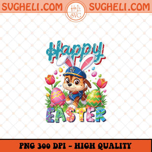Happy Easter Paw Patrol Chase Png Paw Patrol Easter Png Sublimation Files