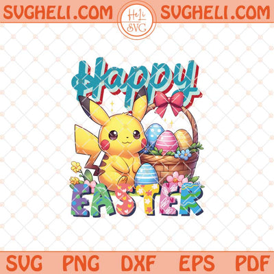 Happy Easter Pikachu Png Pikachu Easter Bunny Png Sublimation Files