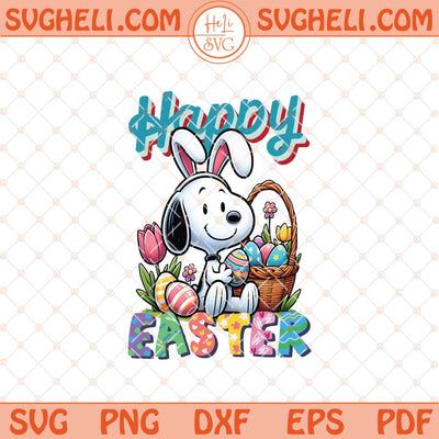 Happy Easter Snoopy Png Snoopy Easter Bunny Png Easter Png Sublimation Files